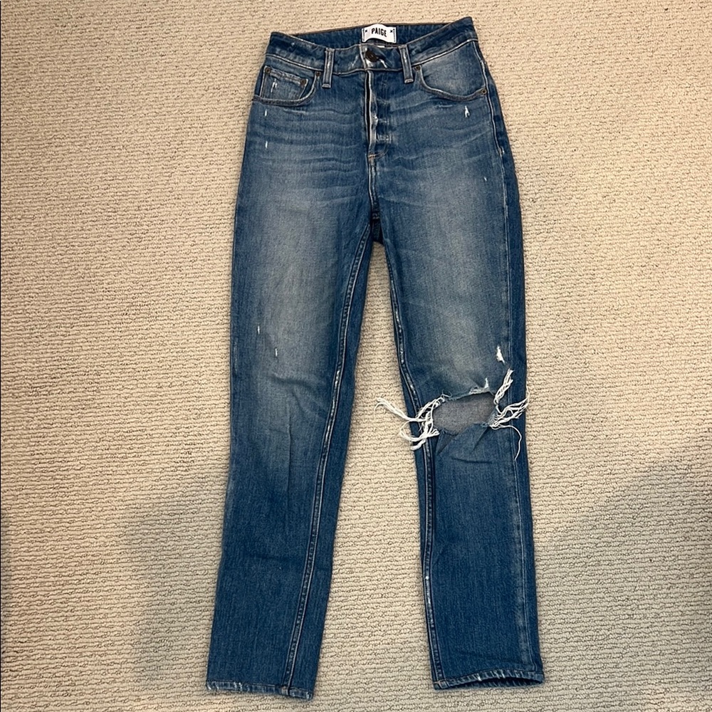 Paige Blue Distressed Women's Jeans